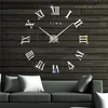 Wall Clocks 2022 Large Clock Personalized Big 3D DIY Acrylic Mirror Sticker Quartz Modern Home Decoration