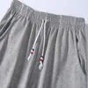 Mäns shorts sommar stor storlek Löst fitness shorts hane stickad bomullshorts M5xl T200512
