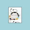 Bracelets de charme Bijoux Le bracelet huit planètes Système solaire Univers Galaxy Réglable Bracelet de perles en pierre naturelle pour femmes filles Drop Del