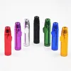 Nasal Snorting Powder Dispenser Snuff Box Metal Snorter Rocket Bala Sniffer Tubulação de fumo C0310