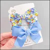 Cheveux Aessories Bébé, Enfants Maternité Bonbons Couleur Pin Enfants Bow Clip Mignon Floral Costume Princesse Belle Aessory Chapeaux Enfant Pour Les Filles Dro