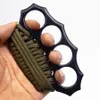 Evocatore punta a Tiger Iron Four Fingers Autodifesa Designer Hand Support Ring e Designer Fibbre