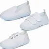 Sneakers bianche Scarpe di tela per ragazze Ragazzi Bambini Scuola Studente Danza ginnastica Scarpe casual Scarpe sportive bianche unisex 210308