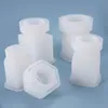 Strumenti artigianali Bottiglia di stoccaggio Stampo in silicone Vaso sigillato con coperchio Fioriera Vaso Resina Resina epossidica Stampo per la casa Stampi in cristallo fai-da-te