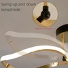 Plafoniere moderne dorate per soggiorno Lampada Art DECO semplice Lampada di design Lustri montati su superficie Illuminazione da pranzo