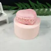 Macarons Silicone Flush Сервированные мыльные формы Forfls Hypsum Шоколад Свеча Конфеты Морцы Мыло изготовления глиняной смолы QT0259 Przy Love Rose 210225