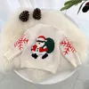 Jesień Zimowych chłopców i dziewcząt Sweter Santa Unisex norek sweter choinki