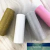 Parte 10yards glitter lantejoull tule rolo decoração de casamento laser de ouro organza prata sparkly meash suprimentos