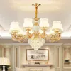 European Chandeliers Living Room Crystal Lamp Luxury Atmosphere Home Modern Minimalist Dining Rooms Bedroom Hanging Chandelier