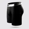 Men's Shorts 5XL Ice Silk Anti Friction Legs Long Underwear Fitness Comfortable Men Underpants Thin Stretch Boxers Male Panties