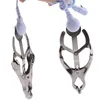 Nxy Jouets pour adultes Pinces à seins électriques Pinces à seins en métal E-stim Clitoris Femmes Torture Sm Bondage Jeu Flirter Accessoires Sex Toy 1211