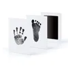 NEWSafe Non-toxic Baby Footprints Handprint Craft Party Tools No Touch Skin Inkless Ink Pads Kits for 0-6 months Newborn Pet Dog RRD11591