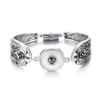 Antique Silver Noosa Snap Button Jewelry Chunk Bangles Bracelet Carved Designs DIY Jewellery Crafts Accessories 10 Styles Mix