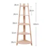 Corner shelf solid wood Bedroom Furniture tripod multilayer bookshelf modern simple balcony corners flower racks8044435