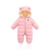 LZH Kinder Winter Overalls für Baby Schneeanzug Säugling Jungen Mädchen Strampler Warme Overall geboren Kleidung Weihnachten Kostüm 210826