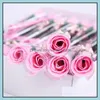 Decorative Flowers Home Deco El Supplies & Garden Artificial Soap Rose Valentines Day Gifts Wedding Flower Party Favors Decorations Bridal B