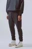 Conjunto de moletom com capuz masculino, calças de rua alta para moletom reflexivo, casual, hip hop, streetwear, tamanho asiático