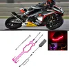 Luci per casco Striscia lampeggiante durevole Adesivi per caschi da moto Kit caschi da equitazione per motocross da notte Barra luminosa a LED per motocicletta impermeabile