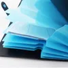 Multi-Layer Folder A4 Student Organ File Plastpapper Data Bag Arkivering Produkter 5 Index Dokument Vattentätpaket