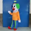 Halloween clown maskot kostym hög kvalitet skräddarsy tecknad anime tema tecken unisex vuxna outfit jul karneval fancy klänning