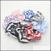 Rubber Bands Jewelry Fashion Small Fresh Stripe Women Scrunchies Girls Hairbands Ponytail Holder Hair Aessories Drop Delivery 2021 Hke5S
