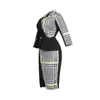 Повседневные платья Африканский офис для дам 2021 Формальная классное Bodycon Русалка высокая талия середина Calf Элегантный бизнес рабочие ткани платье MIDI