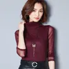 Women Blouse Autumn Casual Long Sleeve Slim Sequins Shirts Women's Blusa Fashion Office Career Blouses Plus Size XXXL 210531