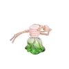 Rose bouteille de parfum fleur forme verre vide voiture huiles essentielles pendentif parfum bouteilles désodorisant