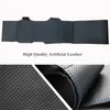 GKMHiR DIY Hand-stitched Black Artificial Leather Car Steering Wheel Cover for Skoda Octavia 2005-2009 Fabia 2005-2010