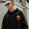 HMZ Hip Hop Streetwear Sweatshirt Hoodie Men Bear Letter Print Pullover Men Autumn Harajuku Cotton Hoodie Casual Hooded Men 211106