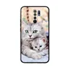 Okładka dla Xiaomi Redmi 9 Case Cat Flower Animal Silikon 9 Redmi9 Zderzak Wstrząsowy Coque Telefon