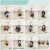 Cartoon Animation with The Same Paragraph Peripheral Fashion Acrylic Key Chain Accessories Japanese Animation Key Chain Gift G1019