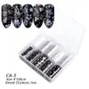 Vattenöverföring Nail Art Stickers för Halloween Jul Självhäftande Nail Sticker Dekaler Manikyr Dekoration 10st / Set