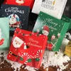 Merry Christmas Paper Box Santa Claus Verde / Red Biscuit Candy Package Forniture Party Child Bomboniera Confezioni regalo