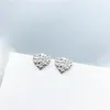 Femme haute qualité 925 argent sterling feuille d'olivier coeur boucles d'oreilles élégante boutique de mode cadeau pour la Saint-Valentin