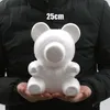 Decorative Flowers & Wreaths 1Pcs Modelling Polystyrene Styrofoam White Foam Bear Mold Teddy For Valentine's Day Gifts Birthday Party Weddin