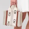 2022 Damen Shopper Fashion Totes Taschen Umhängetasche Frauen Canvas Woody Tote Handtaschen Geldbörsen Small Medium Large Hohe Qualität Handba213z