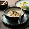 Nordic 4 people eat antique dinnerware sets personalized bowl dishes creative rice noodles bowls, pottery disheshigh quatity