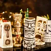 Mokken Creatieve Keramische Retro Stijl Tiki Mok Porselein Beer Wijnglas Cup Thuis of Bar Tool