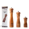 Manual Pepper Grinder Wood Salt And Pepper Mill Wooden Multi-function Adjustable 5" 8" 10" Kitchen Tool With Ceramic Grinder SN5194