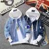 Guilantu Lente Herfst Hooded Denim Jas Dames Heup Hop Jeans Jas Vrouwelijke Jean Casual Bomber Streetwea Bovenkleding 210922