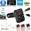 Araç Kiti Eller Serbest Kablosuz Bluetooth Hızlı Şarj Cihazı FM Verici LCD MP3 Çalar USB Şarj Cihazı 2.1A Aksesuarlar Eller Serbest Ses Alıcısı