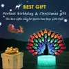 LED Lamp Base RGB Light 3D Illusion Bases Lights 3 Colorful Acrylic Pattern Lamps Battery or USB Powered for Kids Girlfriend Gift 9923622