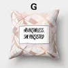 Travesseiro de travesseiro de ouro rosa cobertura geométrica de almofada em casa travesseiros decorativos travesseiros de abacaxi brilho de abacaxi