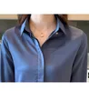 Blusas de seda de moda coreana de primavera para mujer, blusas y blusas sólidas de satén para mujer, blusas de talla grande XXXL para oficina, camisas de manga larga para mujer 210308
