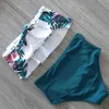 Sexy Bikini Swimsuit High Waist Bathing Suit Plus Size Swimwear Push Up Bikini Set Vintage Beach Wear Biquini 210624