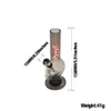 HautoWood individuel Motif Shisha Bookah Multi Couleur 150mm Hauteur Easy Nettoyage Acrylique Bong Tobacco Smoke Tool