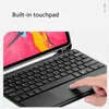 Funzione Touch Case di tastiera Bluetooth per iPad Air4 10.9 Coperchio protettivo Pro 11 12,9 pollici 2021 Slot penna per tavolette