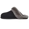 designer australian snow Halve pantoffels scuffette ii woman classic Effen kleur fluff fuzz yeah slide dames meisje lady winter flat australia fur Furry sliders 35-42