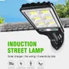 Lampe de mur de réverbère COB de lumière solaire extérieure super lumineuse avec matériau étanche à induction du corps humain pour terrasse de jardin, etc.